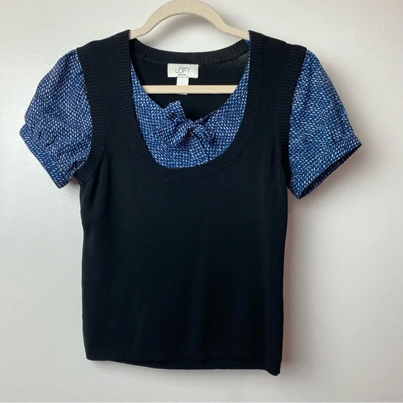 LOFT Sweaters Ann Taylor Loft Sz Small Petite Sp Black Sweater